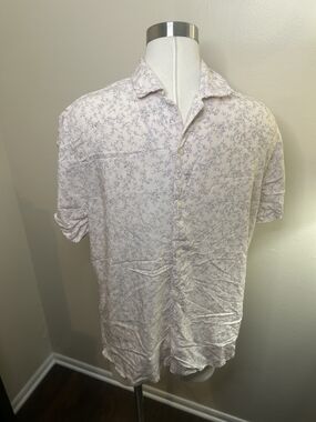 Abercrombie & Fitch Pale Pink...SWEET A** Floral Camp Collar Shirt